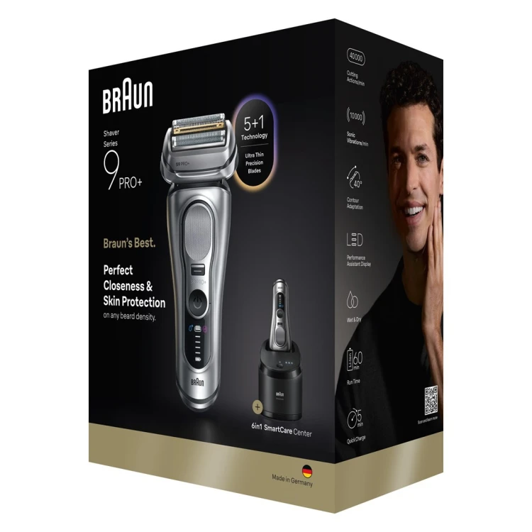 Braun Series 9 Pro+ 9667CC maszynka do golenia Golarka foliowa Przycinarka Srebrny