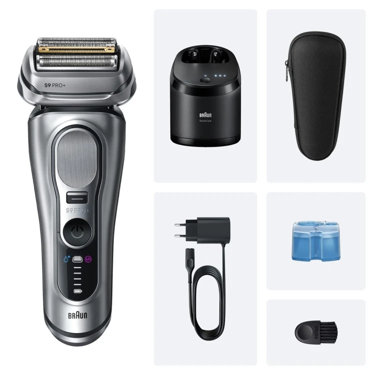Braun Series 9 Pro+ 9667CC maszynka do golenia Golarka foliowa Przycinarka Srebrny