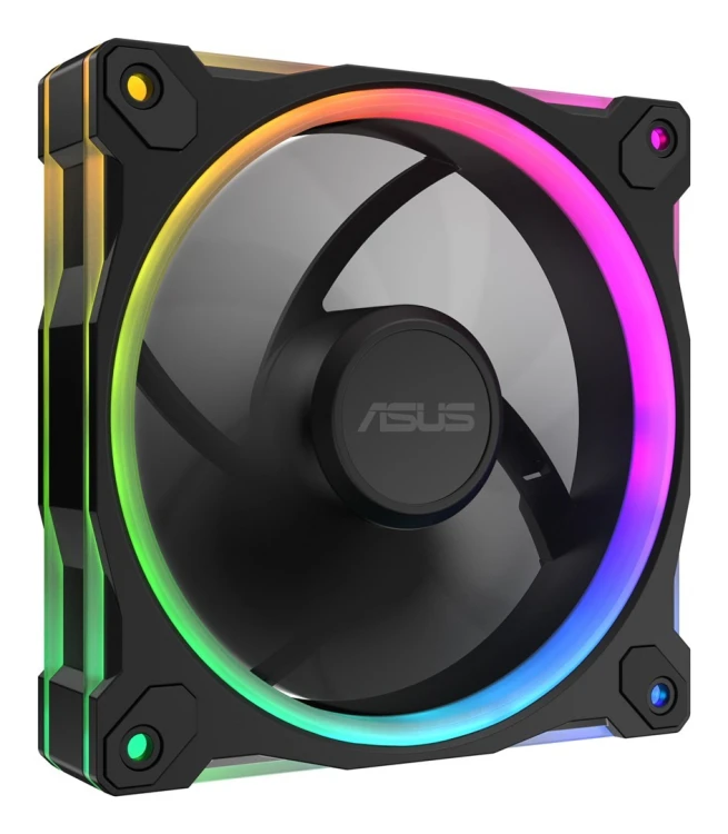 ASUS Prime MR120 Fan ARGB Reverse Black 3in1 Obudowa komputera Wentylator 12 cm Czarny 3 szt.