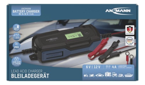 Ansmann 1001-0144 pojazd ładowarki 6 - 14 V Czarny