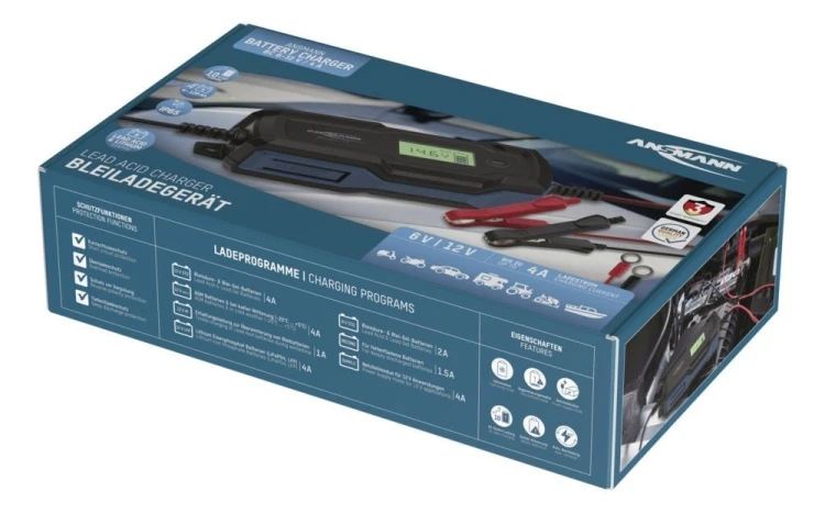 Ansmann 1001-0144 pojazd ładowarki 6 - 14 V Czarny
