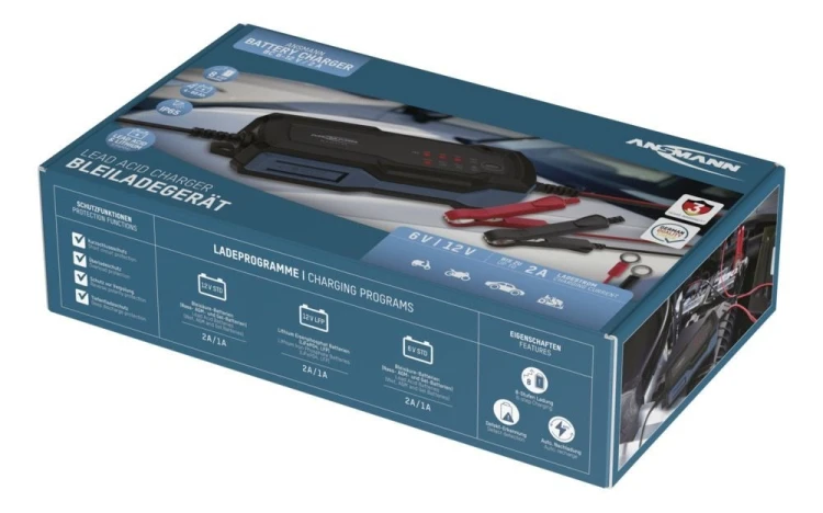 Ansmann 1001-0143 pojazd ładowarki 6 - 12 V Czarny