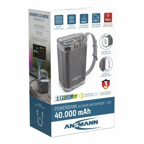 Ansmann PB4100 Litowo-polimerowy (LiPo) 40000 mAh Srebrny