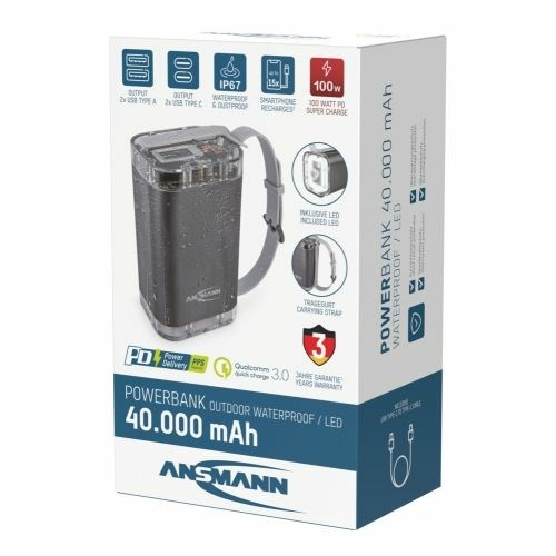 Ansmann PB4100 Litowo-polimerowy (LiPo) 40000 mAh Srebrny