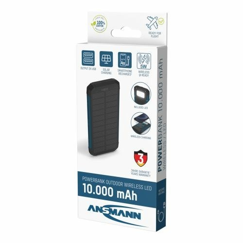 Ansmann PB212W Litowo-polimerowy (LiPo) 10000 mAh Czarny, Niebieski