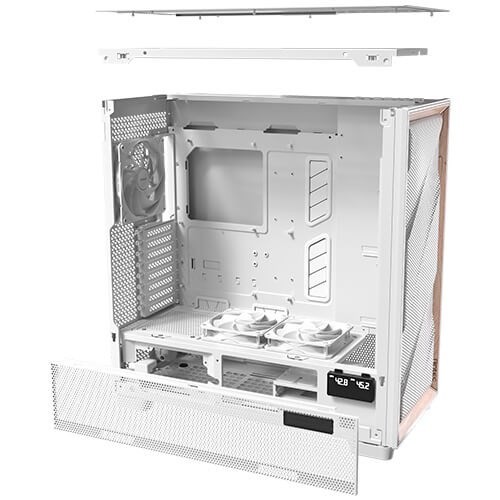 Obudowa PC Antec Flux Pro, Full-Tower, E-ATX, Szkło hartowane – biała
