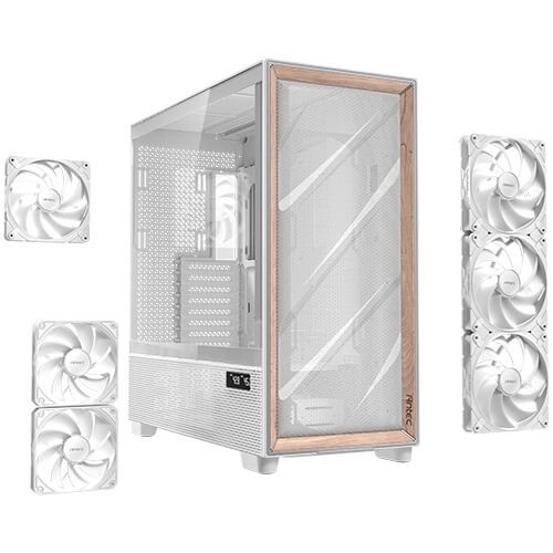 Obudowa PC Antec Flux Pro, Full-Tower, E-ATX, Szkło hartowane – biała