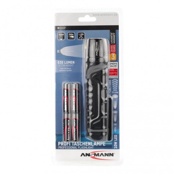 Ansmann M900P Czarny Latarka ręczna LED
