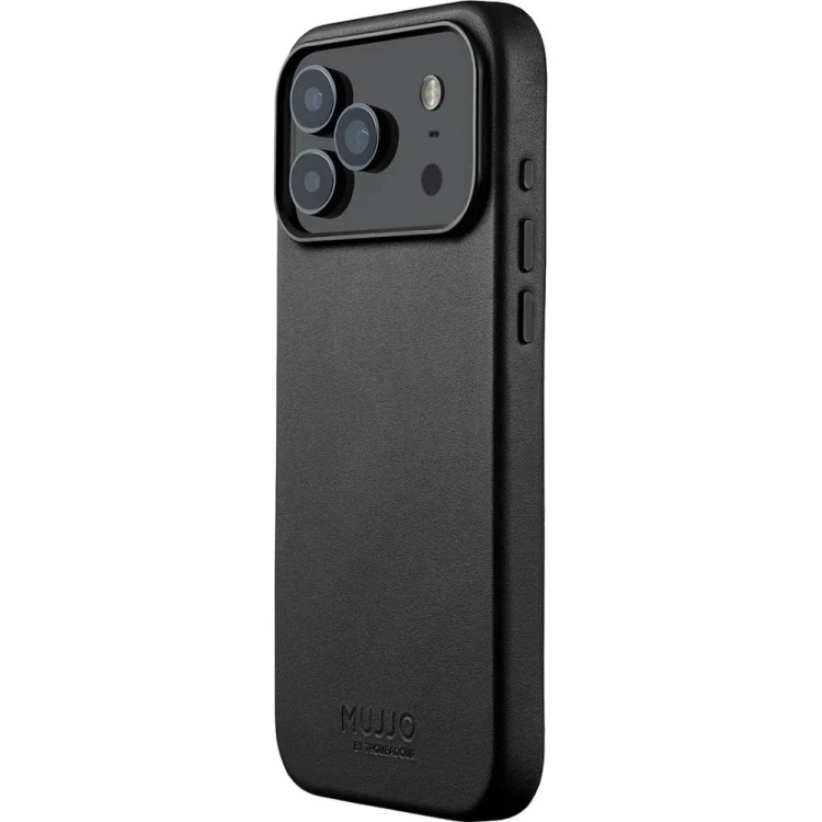 Mujjo Full Leather Case Etui do iPhone 17 Pro Max, Czarny