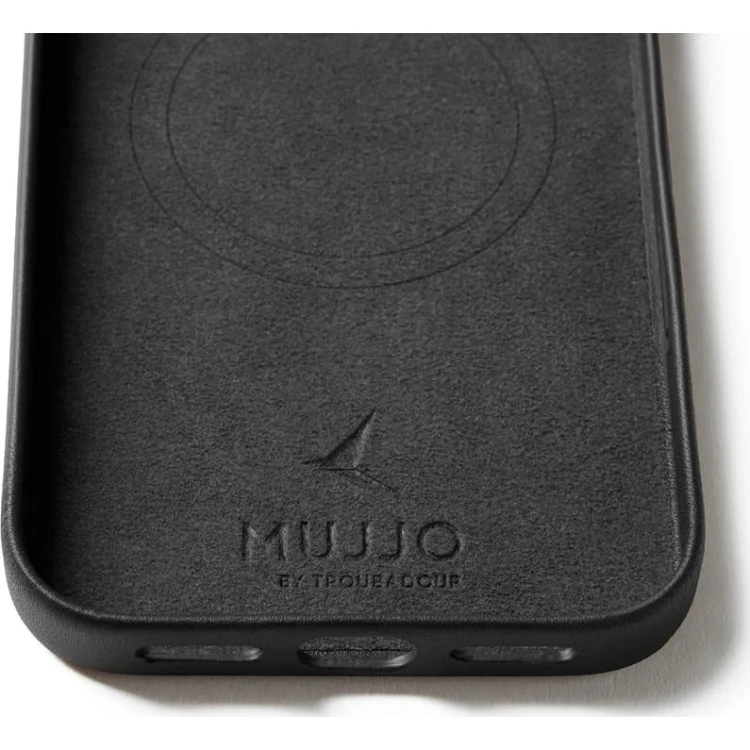 Mujjo Full Leather Case Etui do iPhone 17 Pro Max, Czarny