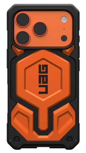 Urban Armor Gear Monarch Pro pokrowiec na telefon komórkowy 16 cm (6.3") Pomarańczowy, Czarny