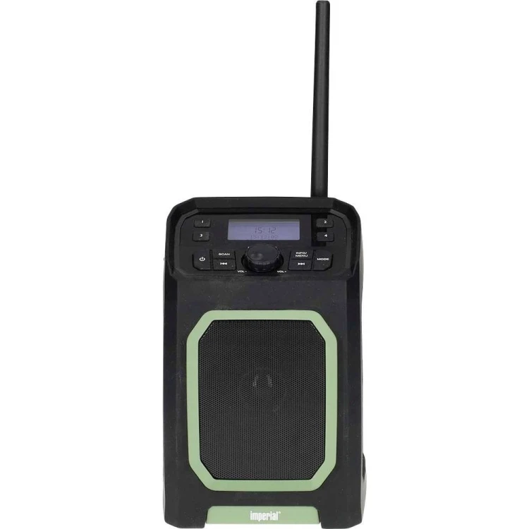 Imperial DABMAN OR 5 mobiele DAB+/FM buitenradio Przenośny Cyfrowy Czarny, Zielony