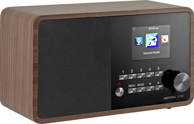 Radio Imperial i110 Wi-Fi z funkcją odtwarzacza multimedialnego drewno