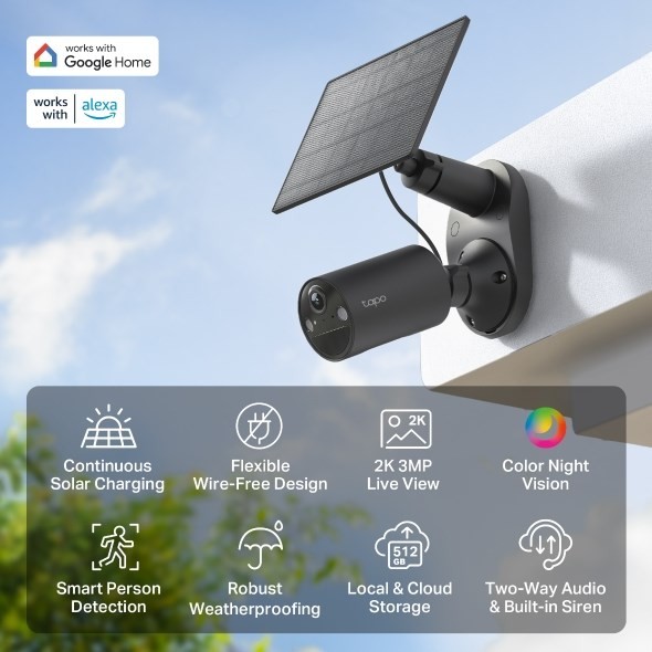 TP-Link Tapo C411 KIT Tubowa Kamera bezpieczeństwa IP Zewnętrzna 2304 x 1296 px Sufit / Ściana