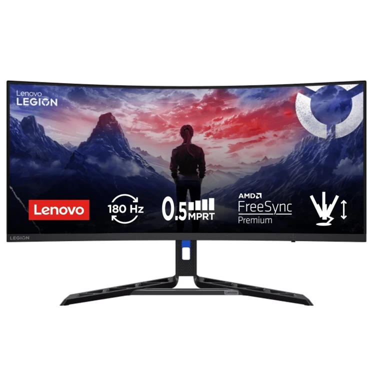 Lenovo Legion R34w-30 monitor komputerowy 86,4 cm (34") 3440 x 1440 px Wide Quad HD LCD Czarny