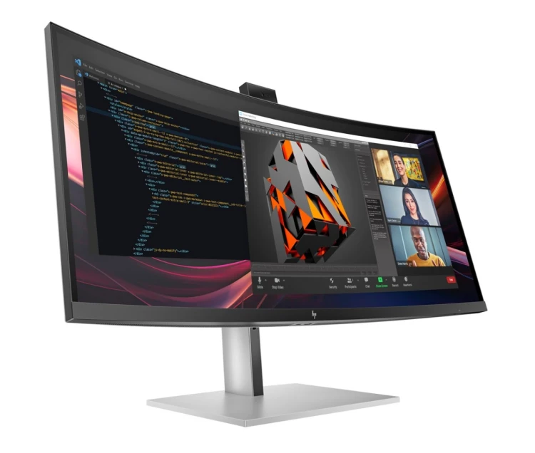 Monitor HP LED 34” S7 Pro 734pm (8K157UT) Curved IPS 120Hz WQHD Kamera RJ-45 ThunderBolt 4