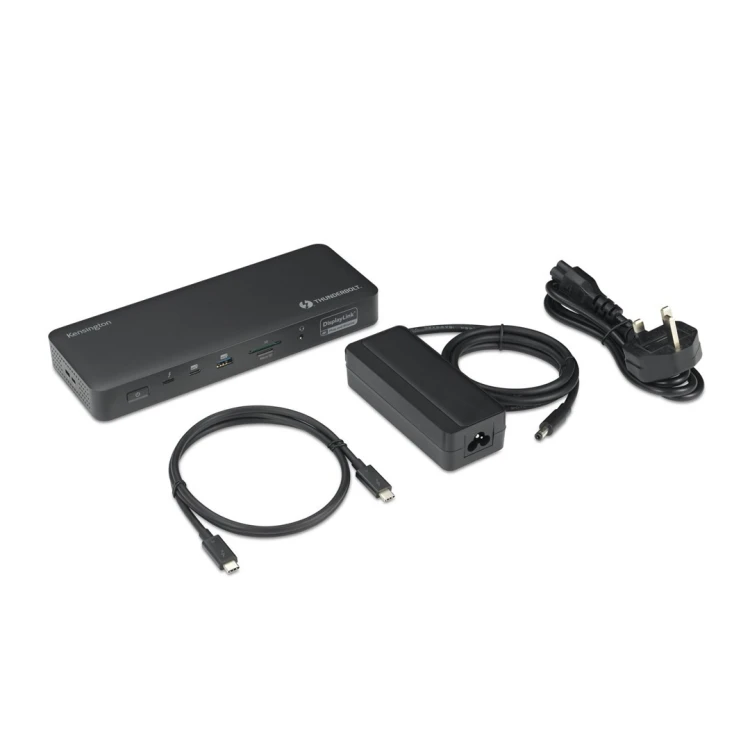 Kensington SD5920T EQ - Stacja dokująca - do laptopa - USB4 / Thunderbolt 4 - 2 x HDMI, 3 x DP, 2 x Thunderbolt 4 - 1GbE, 2.5GbE - 149.1 Watt - Europa