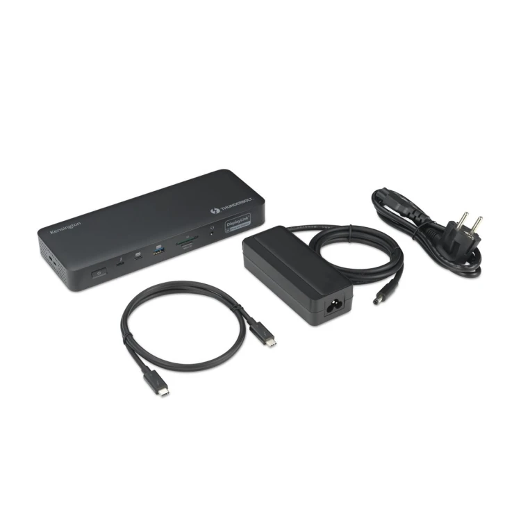 Kensington SD5920T EQ - Stacja dokująca - do laptopa - USB4 / Thunderbolt 4 - 2 x HDMI, 3 x DP, 2 x Thunderbolt 4 - 1GbE, 2.5GbE - 149.1 Watt - Europa