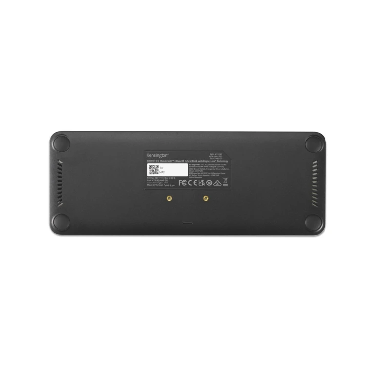 Kensington SD5920T EQ - Stacja dokująca - do laptopa - USB4 / Thunderbolt 4 - 2 x HDMI, 3 x DP, 2 x Thunderbolt 4 - 1GbE, 2.5GbE - 149.1 Watt - Europa