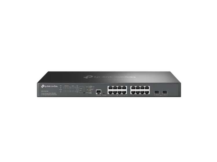 TP-Link Omada SG3218XP-M2 łącza sieciowe Zarządzany L2+ 2.5G Ethernet (100/1000/2500) Obsługa PoE 1U Czarny