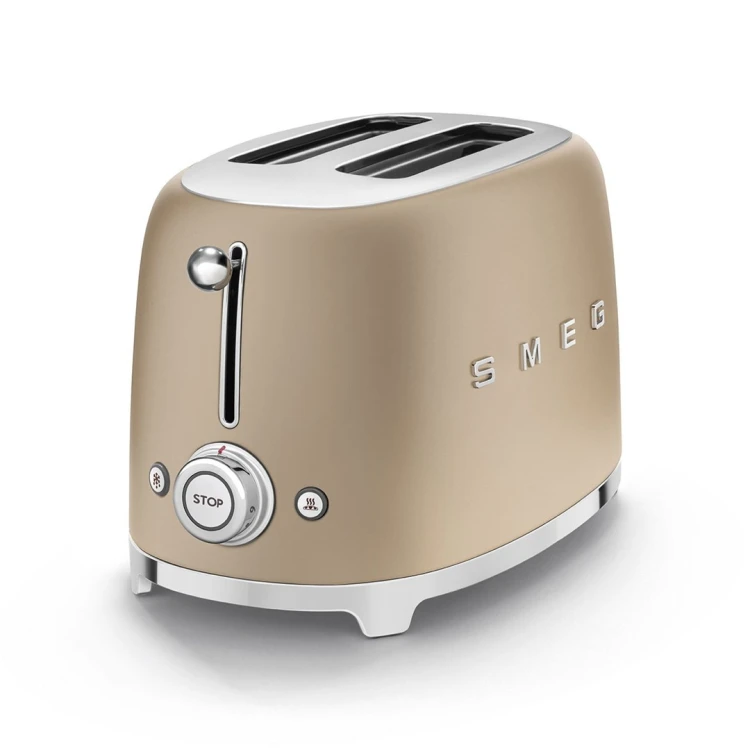 Smeg TSF01CHMEU toster 6 2 kaw. 950 W Szampański