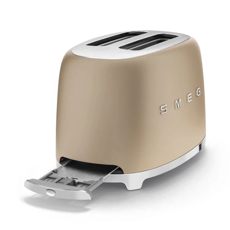 Smeg TSF01CHMEU toster 6 2 kaw. 950 W Szampański