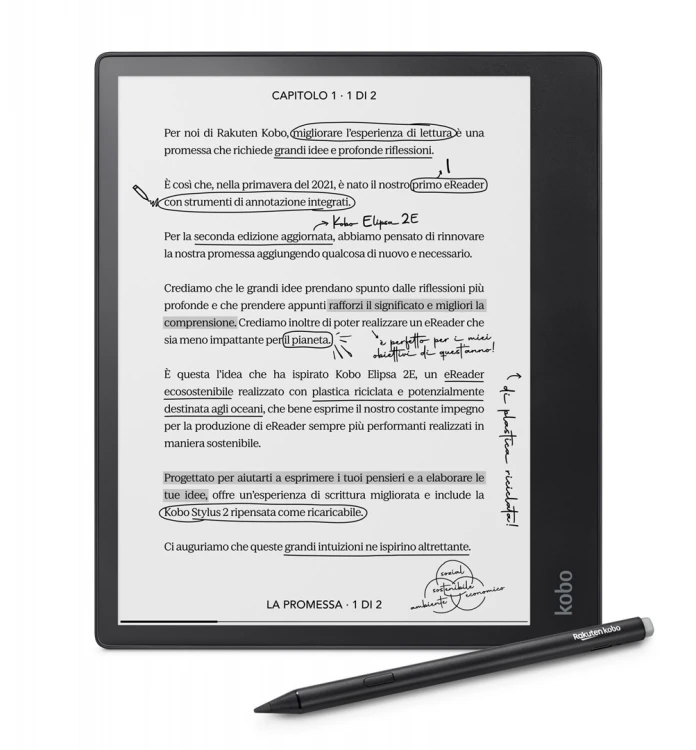 Czytnik e-booków Kobo Elipsa 2E 10,3" 32GB Wi-Fi Black