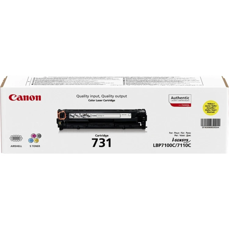 Canon 731 kaseta z tonerem 1 szt. Oryginalny Żółty