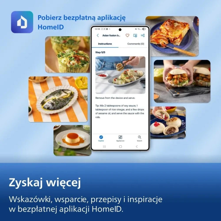 Philips 5000 series Novaplus Ovi z serii 5000 z funkcją pary i prowadnicą 7,2 l