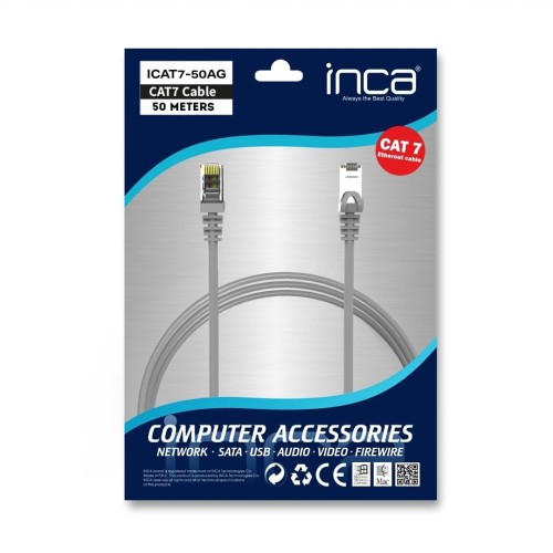 Inca ICAT7-50AG kabel sieciowy Szary 50 m Cat7 S/FTP (S-STP)
