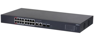 Dahua Technology CS4220-16GT-135 przełącznik sieciowy Zarządzany L2 Gigabit Ethernet (10/100/1000) Obsługa PoE Czarny