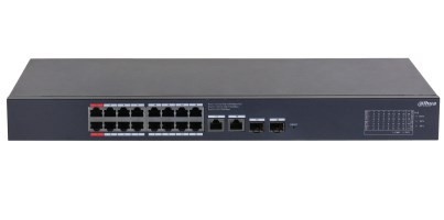 Dahua Technology CS4220-16GT-135 przełącznik sieciowy Zarządzany L2 Gigabit Ethernet (10/100/1000) Obsługa PoE Czarny
