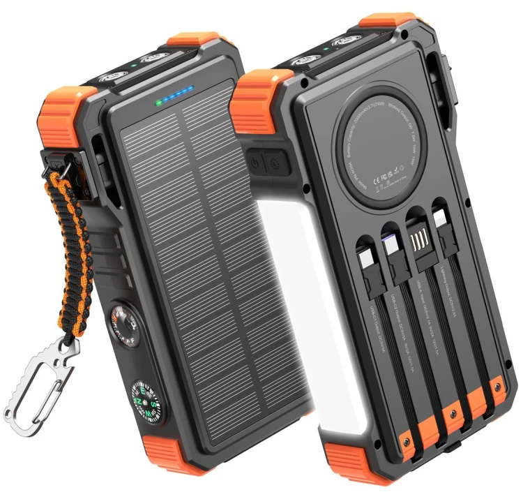 Extralink POWERBANK SOLARNY 20000MAH 45W INDUKCJA LAMPA LATARKA
