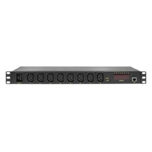 LogiLink PDU8P01 rozdzielacz zasilania PDU 8 x gniazdo sieciowe 1U Czarny