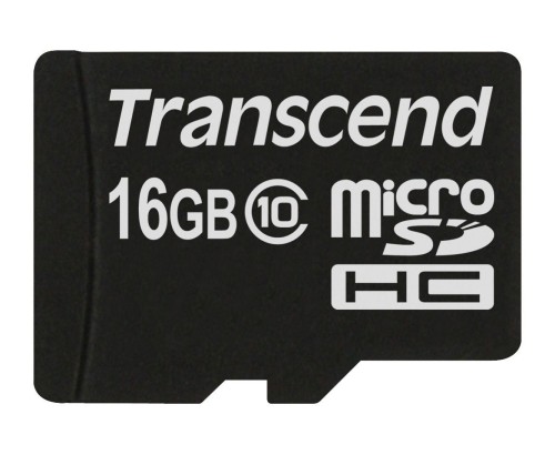 SD microSD Card  16GB Transcend SDHC Class10 w/adapter
