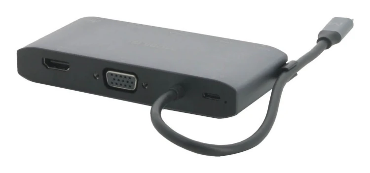 Mobilis 020027 stacja dokująca Przewodowa USB 3.2 Gen 1 (3.1 Gen 1) Type-C Szary