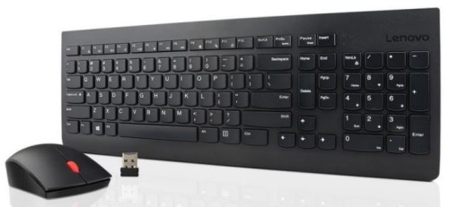 Lenovo 4X30M39497 klawiatura Dołączona myszka Uniwersalne RF Wireless QWERTY US English Czarny