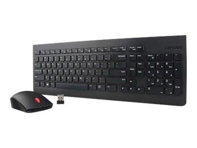 Lenovo 4X30M39497 klawiatura Dołączona myszka Uniwersalne RF Wireless QWERTY US English Czarny