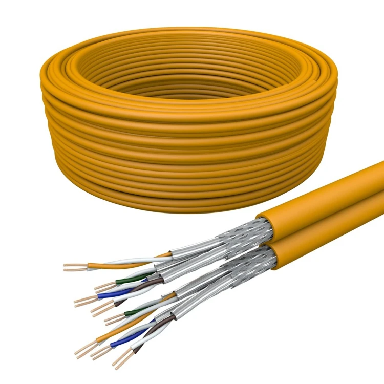 Kabel Draka Duplex UC900 HS23, Cat 7, S/FTP, PiMF, pomarańczowy, 100 m Ring