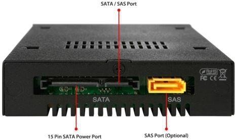 Icy Dock MB991IK-B panel drive bay 2.5" Taca napędu pamięci masowej Czarny