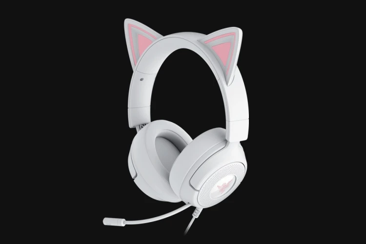 Zestaw słuchawkowy Razer Gaming | Kraken Kitty V3 X | Przewodowe | Nauszne | Mikrofon | Biały