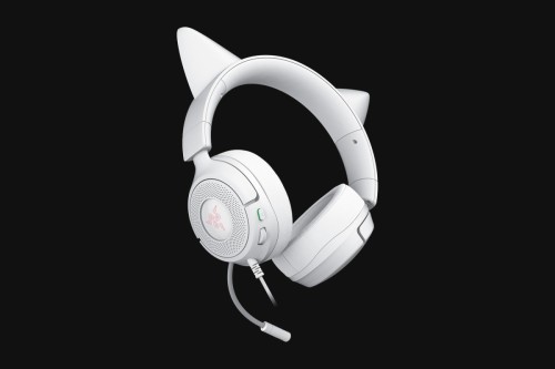 Zestaw słuchawkowy Razer Gaming | Kraken Kitty V3 X | Przewodowe | Nauszne | Mikrofon | Biały
