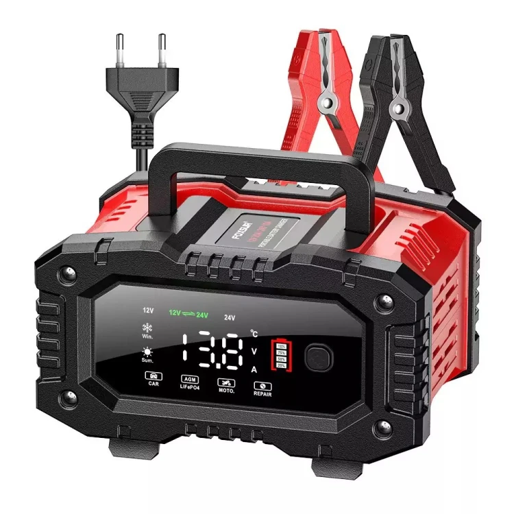 EM PROSTOWNIK FOXSUR 12V&24V 20A LCD