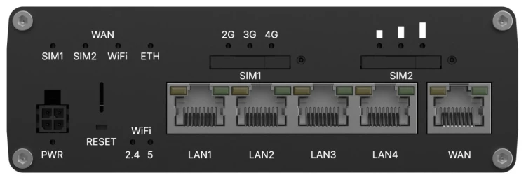 Teltonika RUTC41 router bezprzewodowy Gigabit Ethernet Dual-band (2.4 GHz/5 GHz) 5G Czarny
