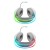 DEFENDER SŁUCHAWKI Z MIKROFONEM ECLIPSE RGB BIAŁE 62440