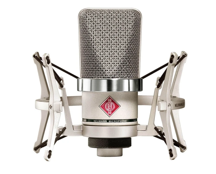 Neumann TLM 102 NI Studio Set - Mikrofon pojemnościowy, wielkomembranowy z uchwytem przeciwwstrząsowym, nikiel