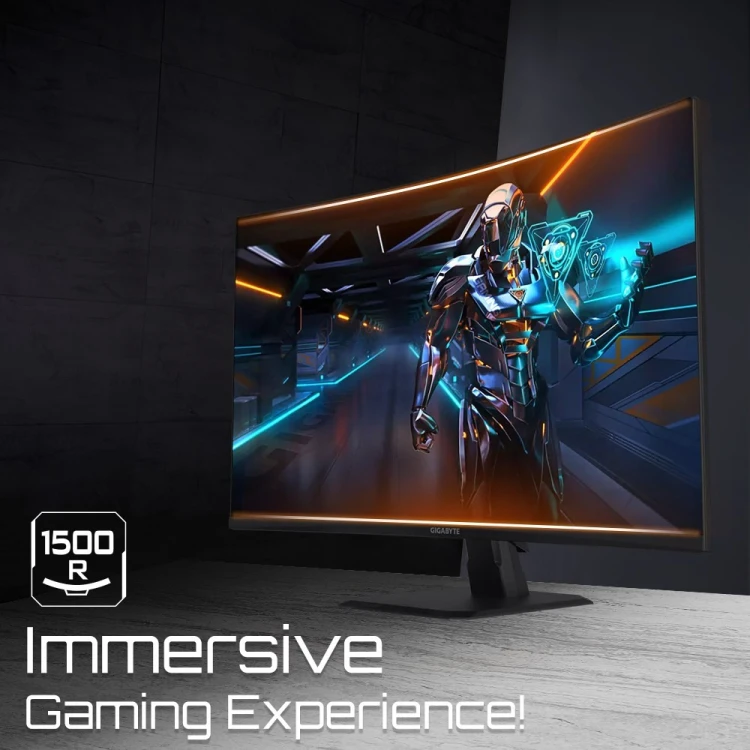 MONITOR GIGABYTE LED 31,5" GS32QC 165Hz