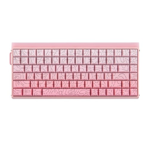 Klawiatura gasket HERO84 HE PINK+Gradient+Contour Dragon King switch RGB AULA