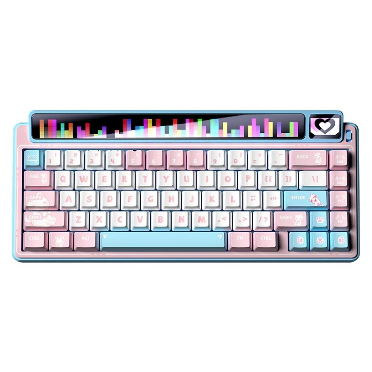 Klawiatura gasket AMG65 Blue LightFeather switch RGB LEOBOG
