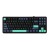 Klawiatura gasket F87 Pro Dark Blue + Black + Cyan GrayWoodV4 switch RGB AULA